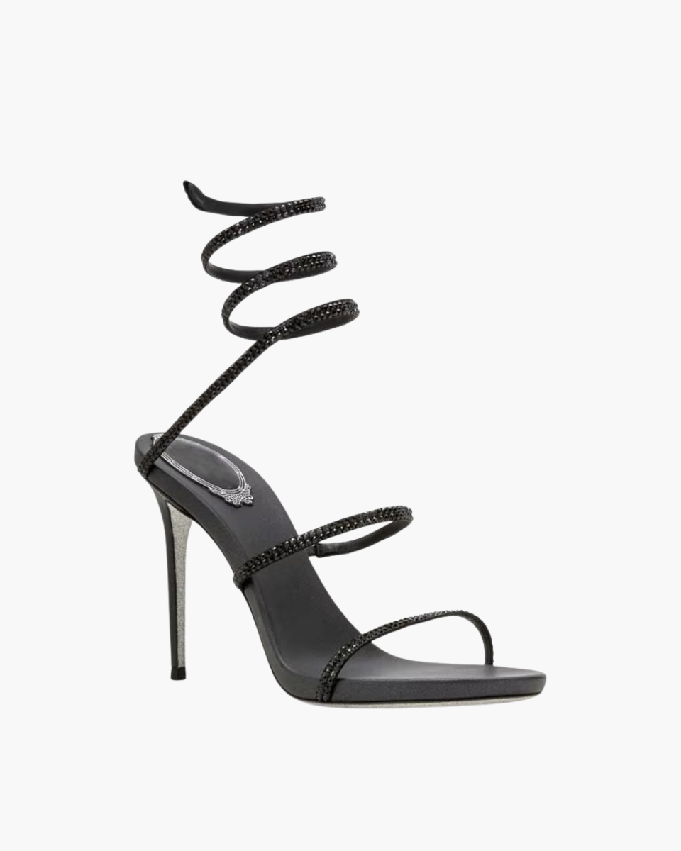 Desideria – Thin stiletto – Rhinestone double-strap heels-15133957882229-Mirella Fiore