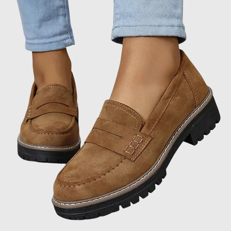 Destiny - Timeless Suede Loafers-15530061169013-Nancy & Mae Savannah