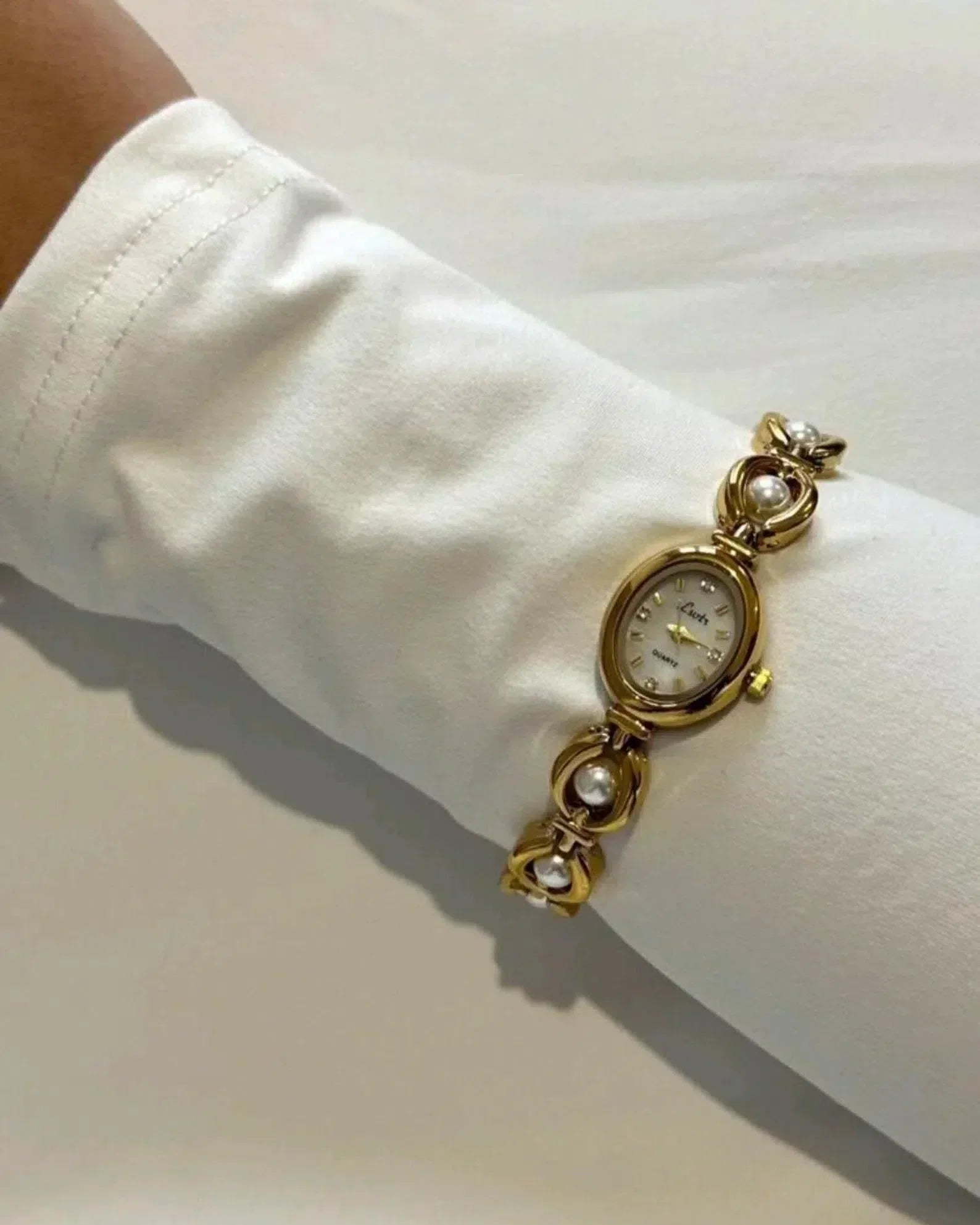 Dorina – Faux pearl details – Vintage watch-15233937375605-Mirella Fiore