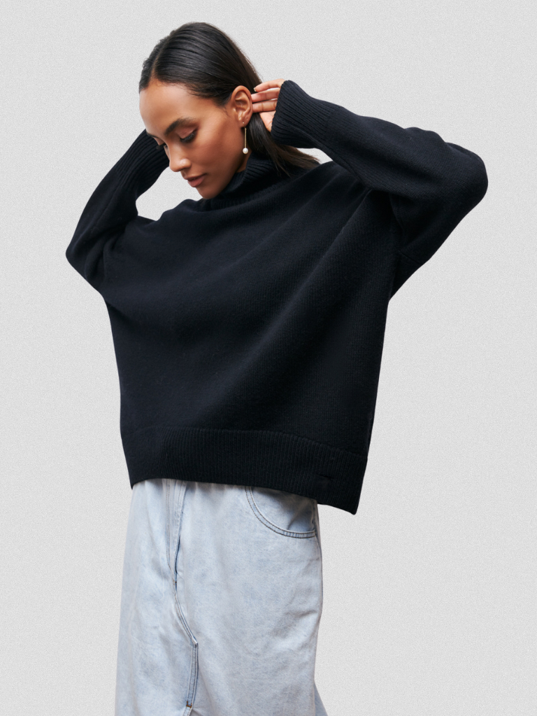 ELENA - HIGH-COLLAR KNIT SWEATER-15549013918069-Mirella Fiore