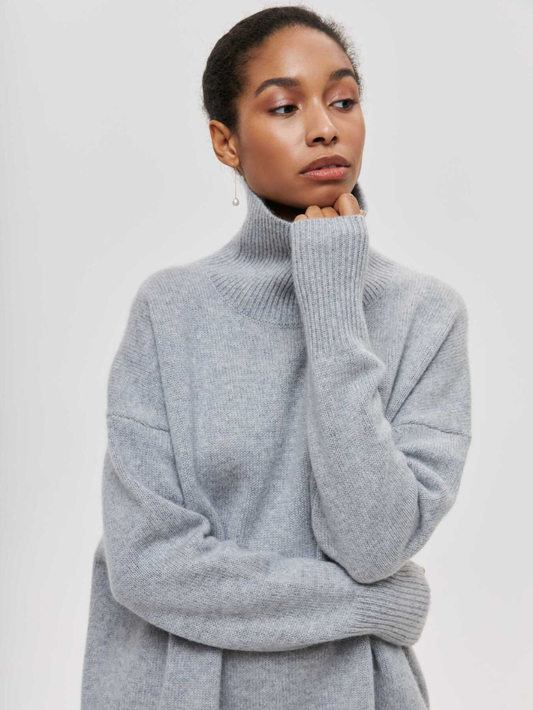 ELENA - HIGH-COLLAR KNIT SWEATER-15549013918069-Mirella Fiore