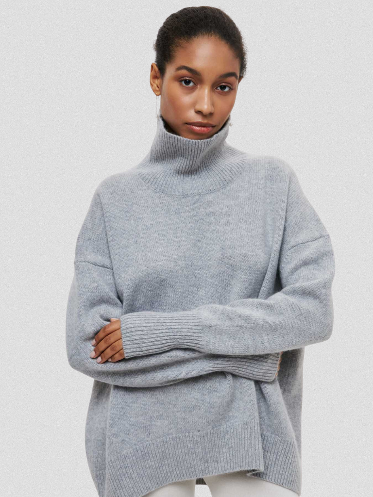 ELENA - HIGH-COLLAR KNIT SWEATER-15549013918069-Mirella Fiore