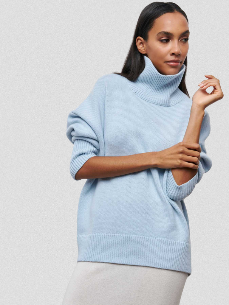 ELENA - HIGH-COLLAR KNIT SWEATER-15549013918069-Mirella Fiore