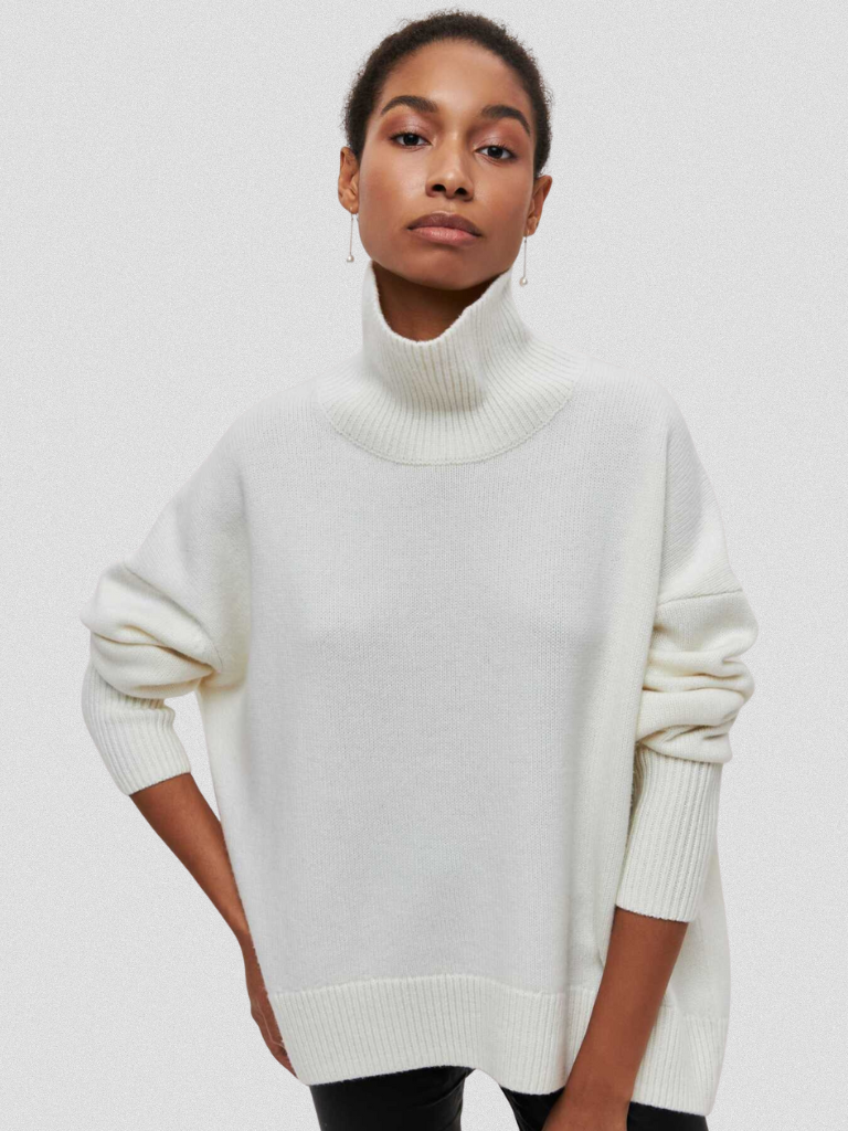ELENA - HIGH-COLLAR KNIT SWEATER-15549013918069-Mirella Fiore