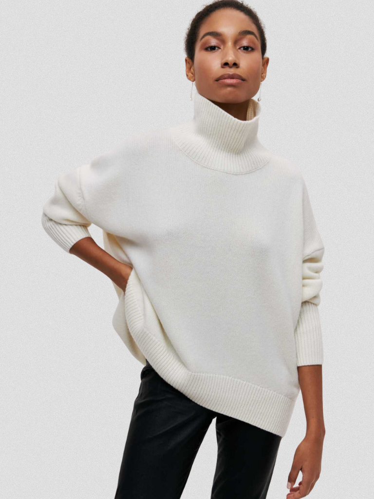 ELENA - HIGH-COLLAR KNIT SWEATER-15549013918069-Mirella Fiore