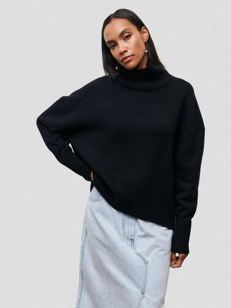 ELENA - HIGH-COLLAR KNIT SWEATER-15549013918069-Mirella Fiore