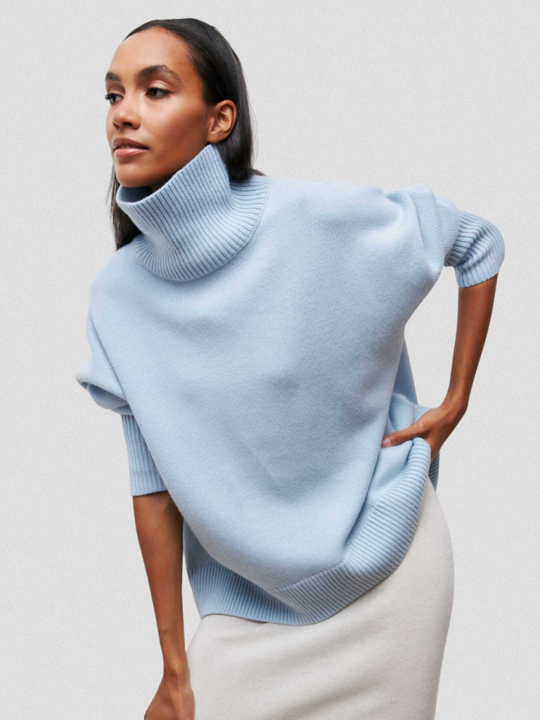 ELENA - HIGH-COLLAR KNIT SWEATER-15549013918069-Mirella Fiore