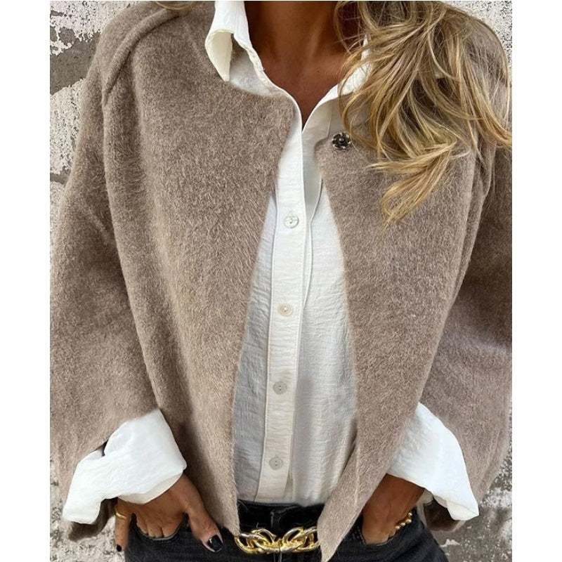 ELISE - Short jacket with elegant, flared sleeves-15519826444661-Mirella Fiore