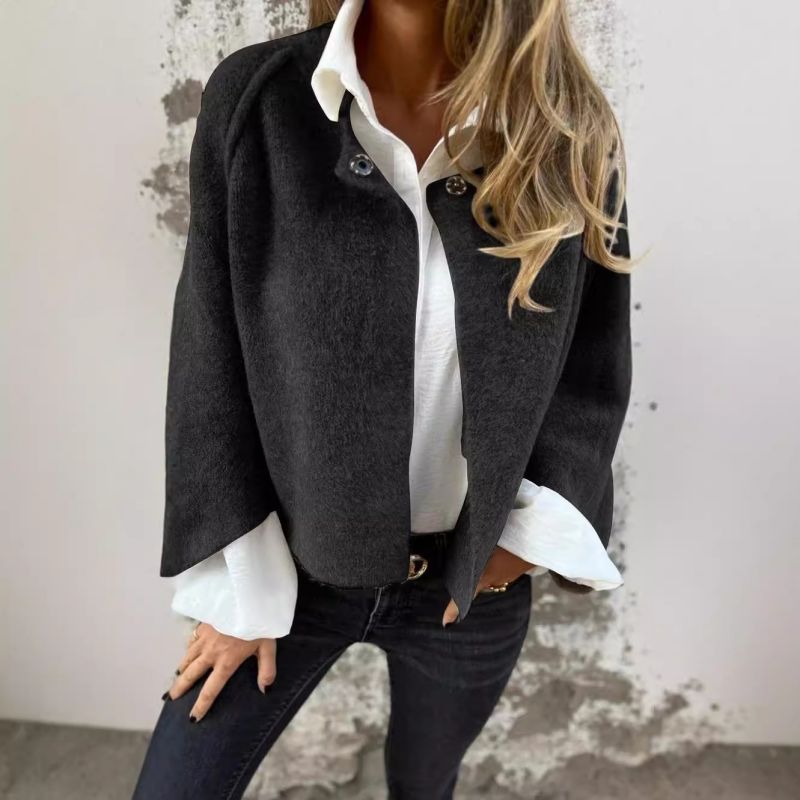 ELISE - Short jacket with elegant, flared sleeves-15519826444661-Mirella Fiore