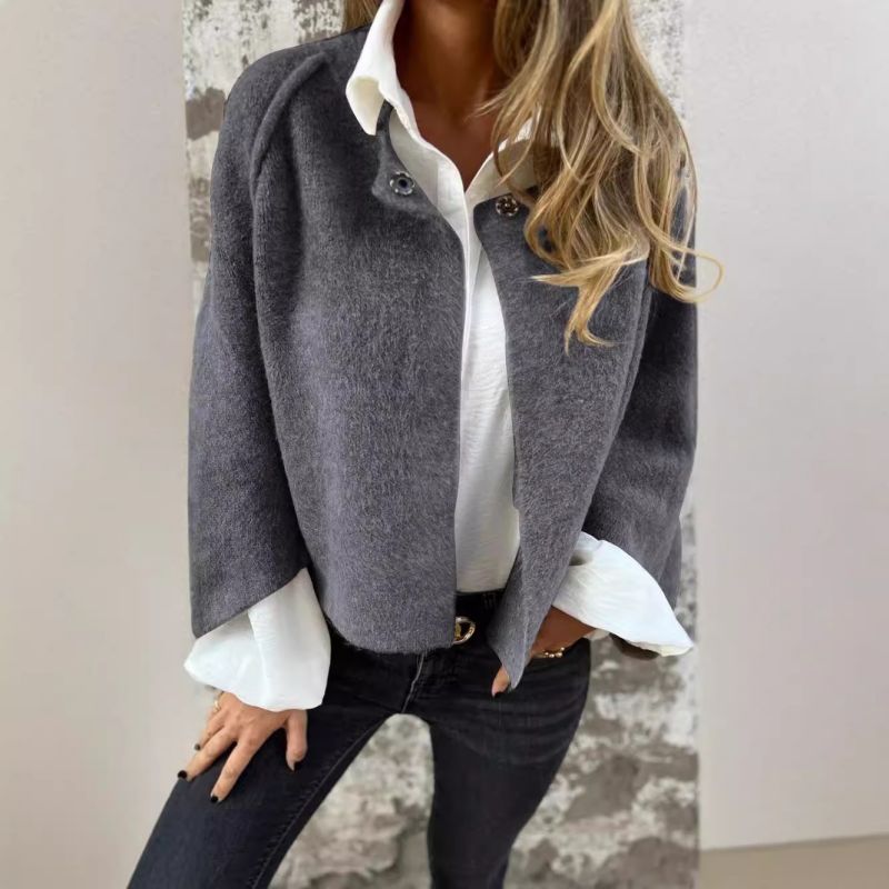ELISE - Short jacket with elegant, flared sleeves-15519826444661-Mirella Fiore