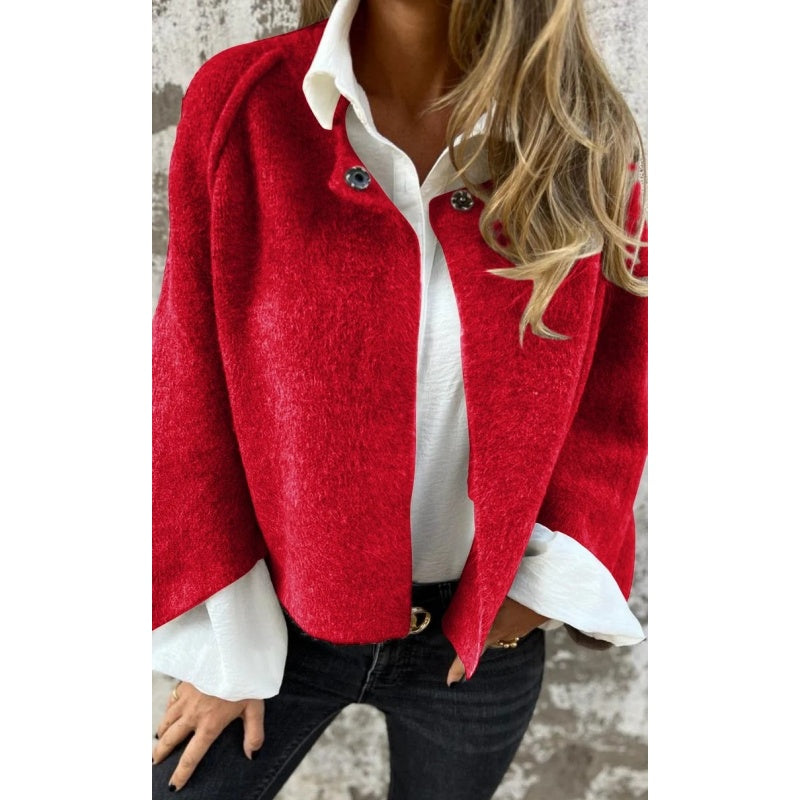 ELISE - Short jacket with elegant, flared sleeves-15519826444661-Mirella Fiore