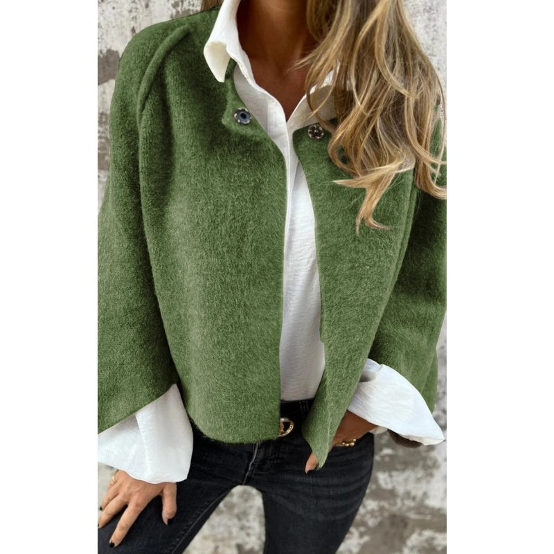 ELISE - Short jacket with elegant, flared sleeves-15519826444661-Mirella Fiore