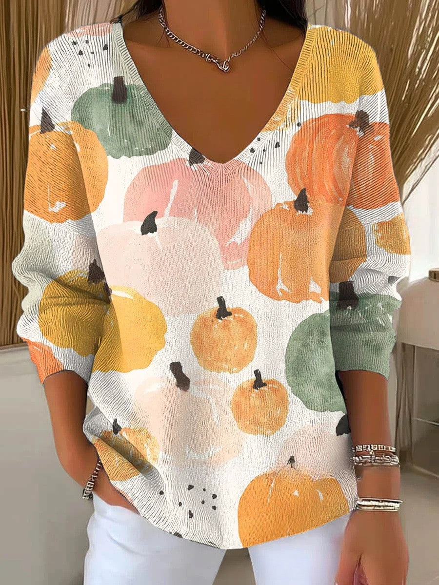 ELISE - Sweater with V-neck-15550859739509-Mirella Fiore