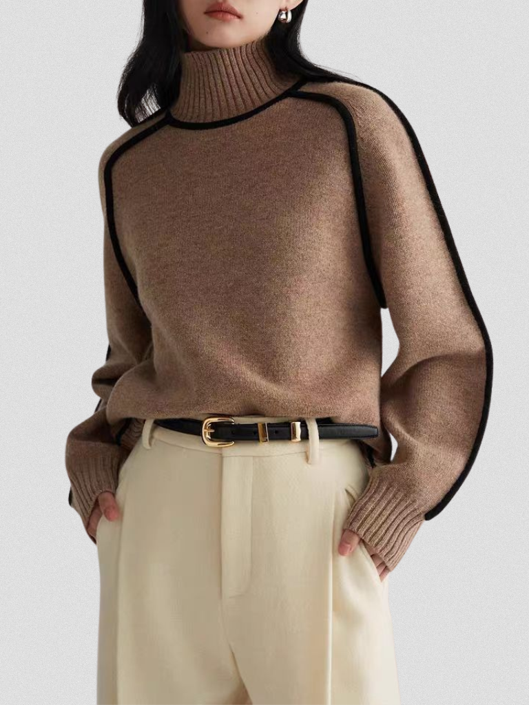 ELOISE - CONTRAST SWEATER-15549013950837-Mirella Fiore