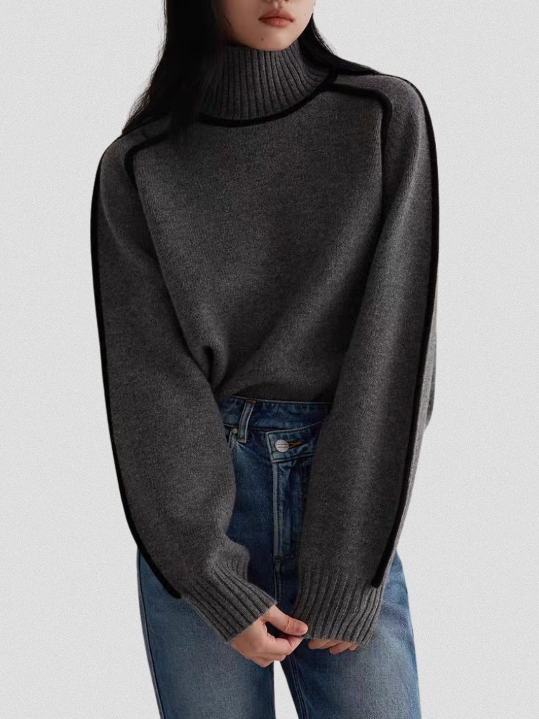 ELOISE - CONTRAST SWEATER-15549013950837-Mirella Fiore