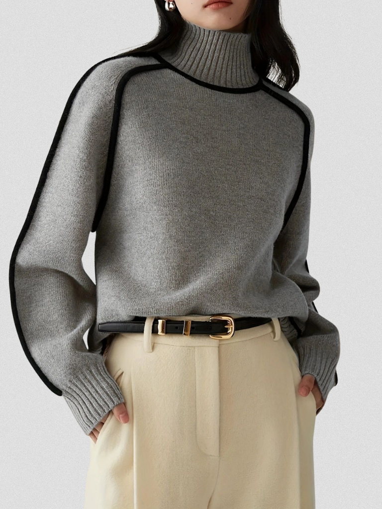 ELOISE - CONTRAST SWEATER-15549013950837-Mirella Fiore
