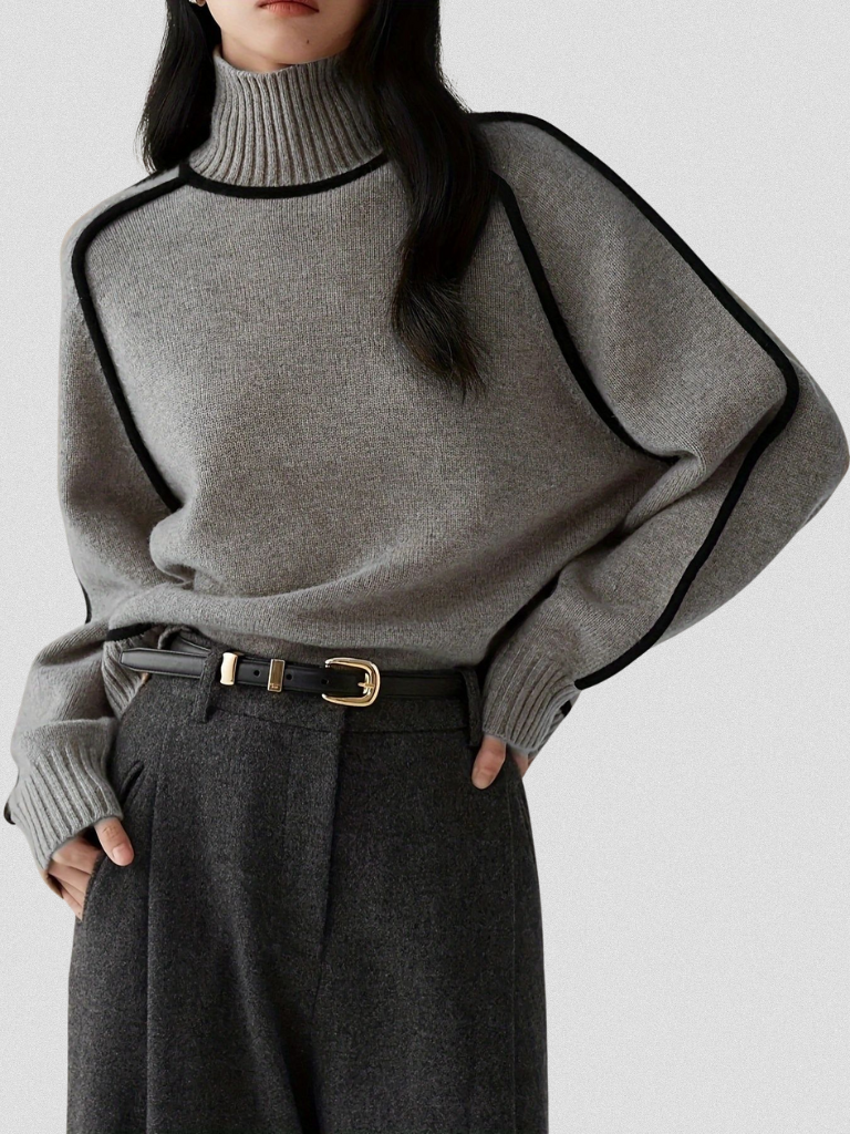 ELOISE - CONTRAST SWEATER-15549013950837-Mirella Fiore