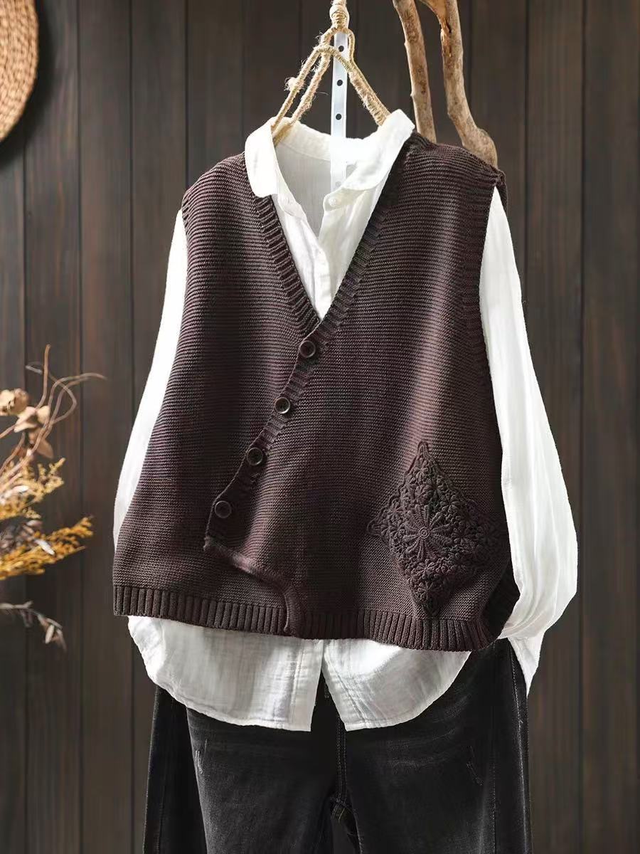 ELOWYN - KNIT VEST-15519212142965-Nancy & Mae Savannah