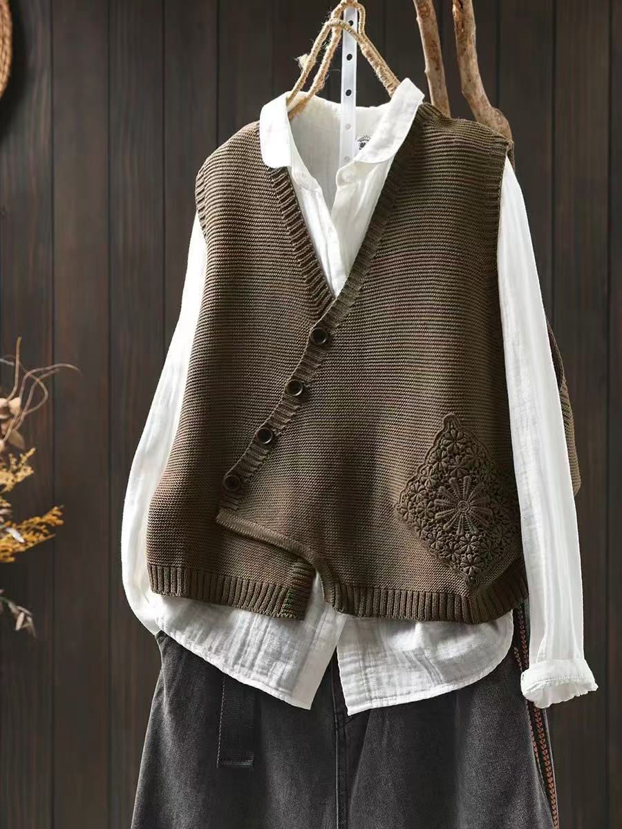 ELOWYN - KNIT VEST-15519212142965-Nancy & Mae Savannah