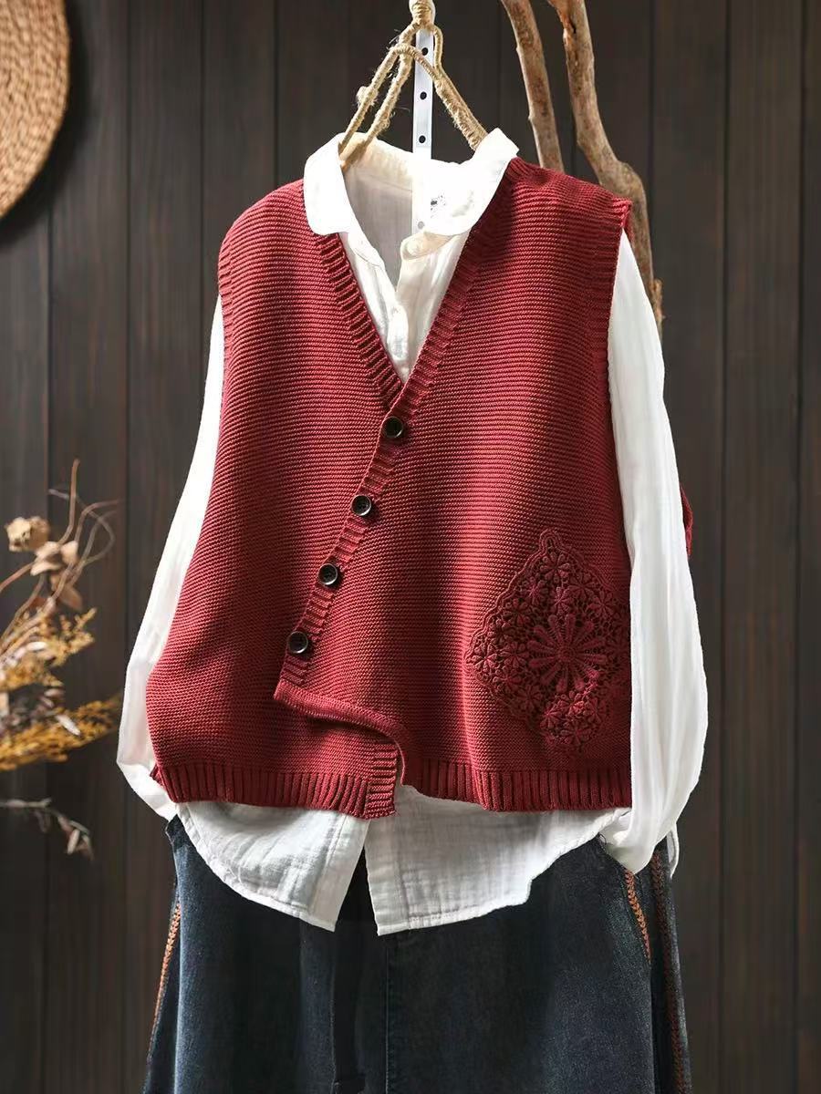 ELOWYN - KNIT VEST-15519212142965-Nancy & Mae Savannah