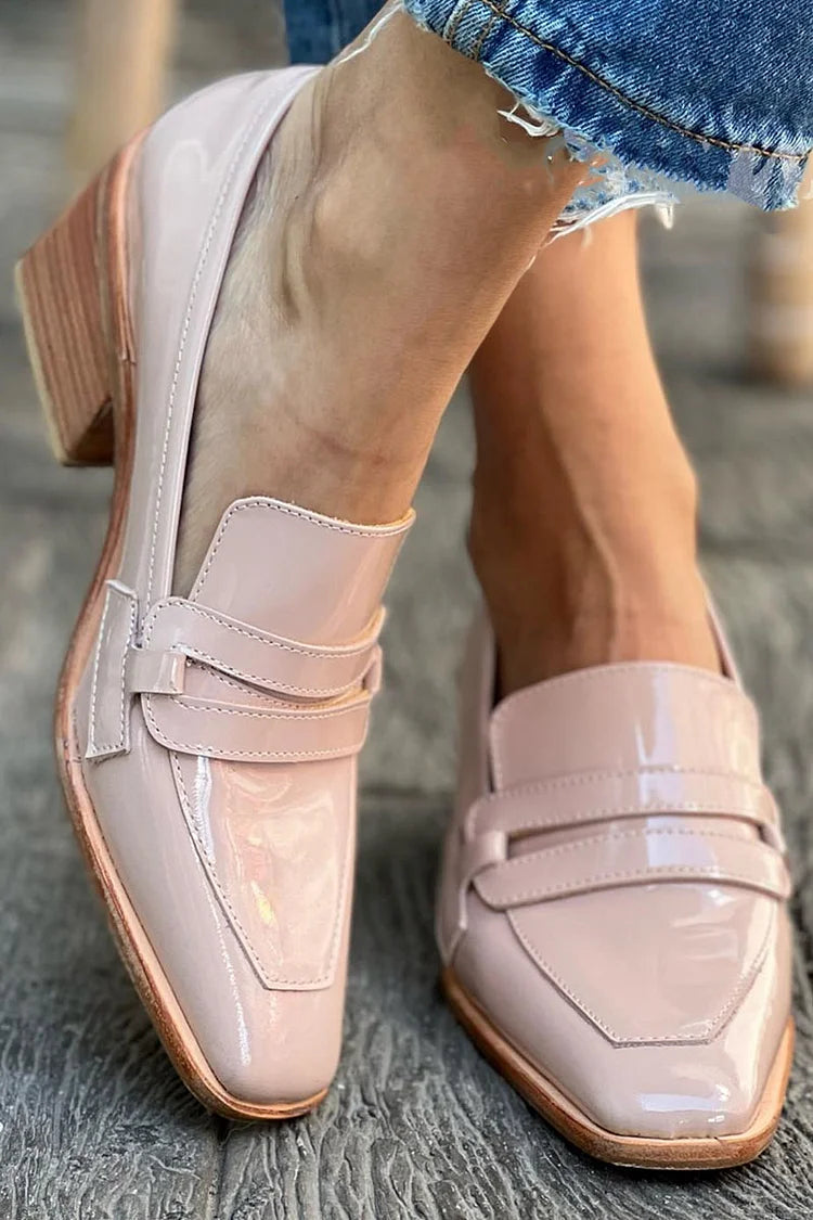 EMILY - MOCASSINS WITH WIDE HEEL SHINY-15549132767605-Mirella Fiore