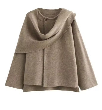 EVELINA - Elegant Seasonal Poncho-15519827526005-Nancy & Mae Savannah