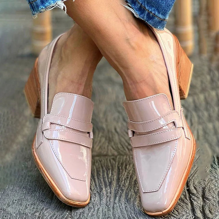 Eden - Mocassins With WIde Heel Shiny-15551042978165-Nancy & Mae Savannah