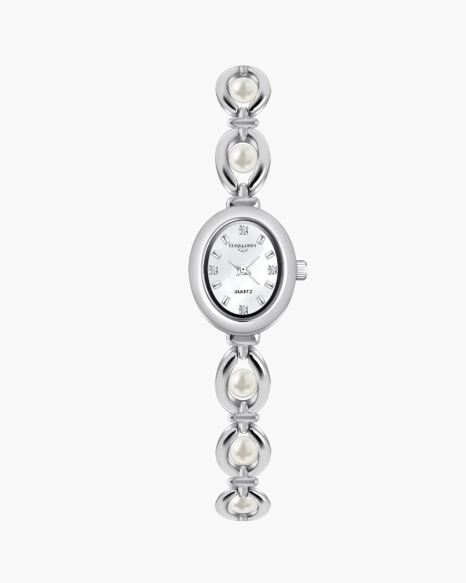 Elara Pearl – Timeless pearl elegance – Bracelet watch-15233936884085-Nancy & Mae Savannah