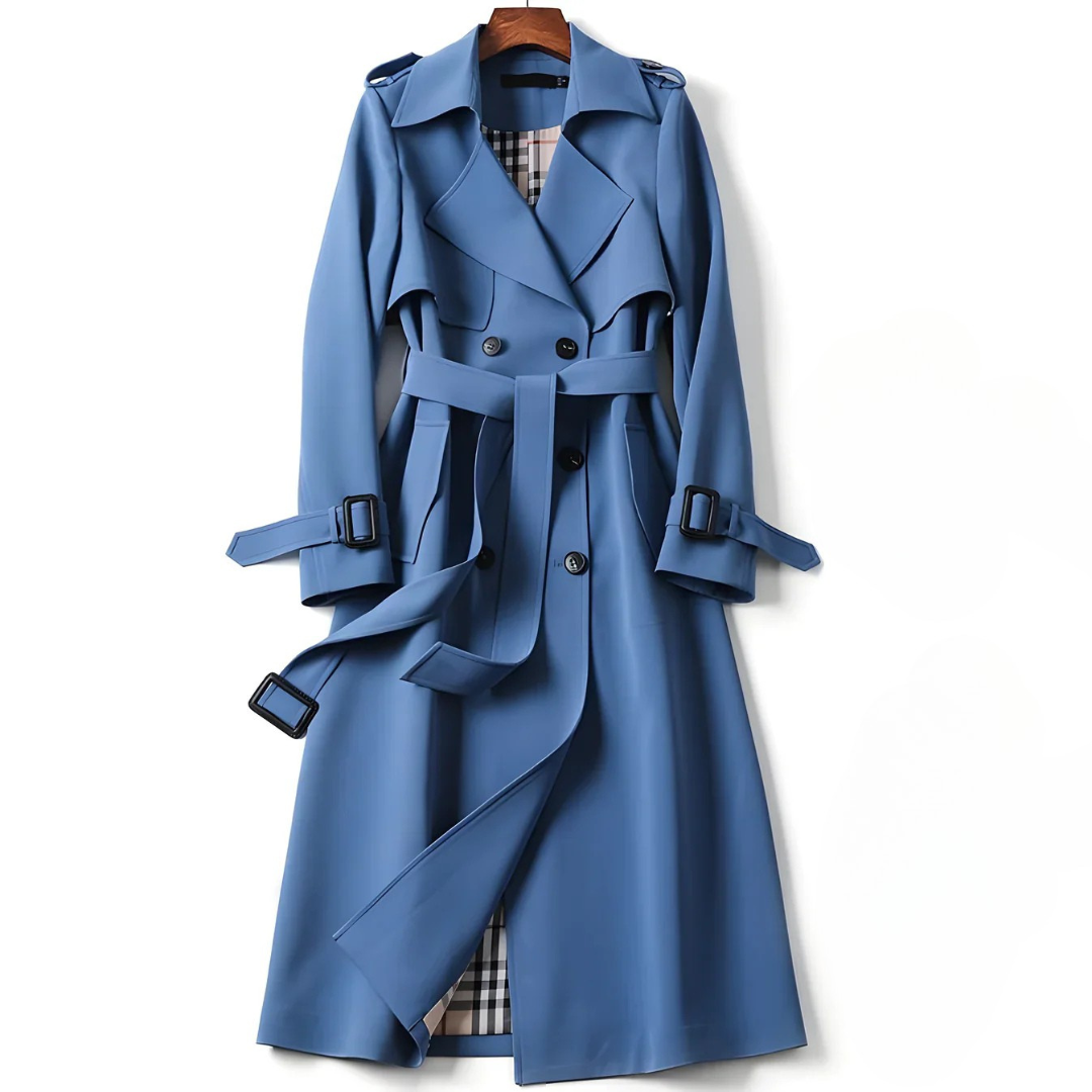 Elara - Women’s Classic Double-Breasted Trench Coat-15550920294773-Nancy & Mae Savannah