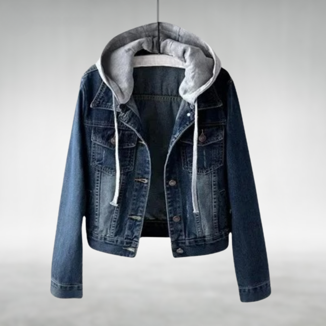Eleanor - Denim Hoodie-15518866964853-Mirella Fiore