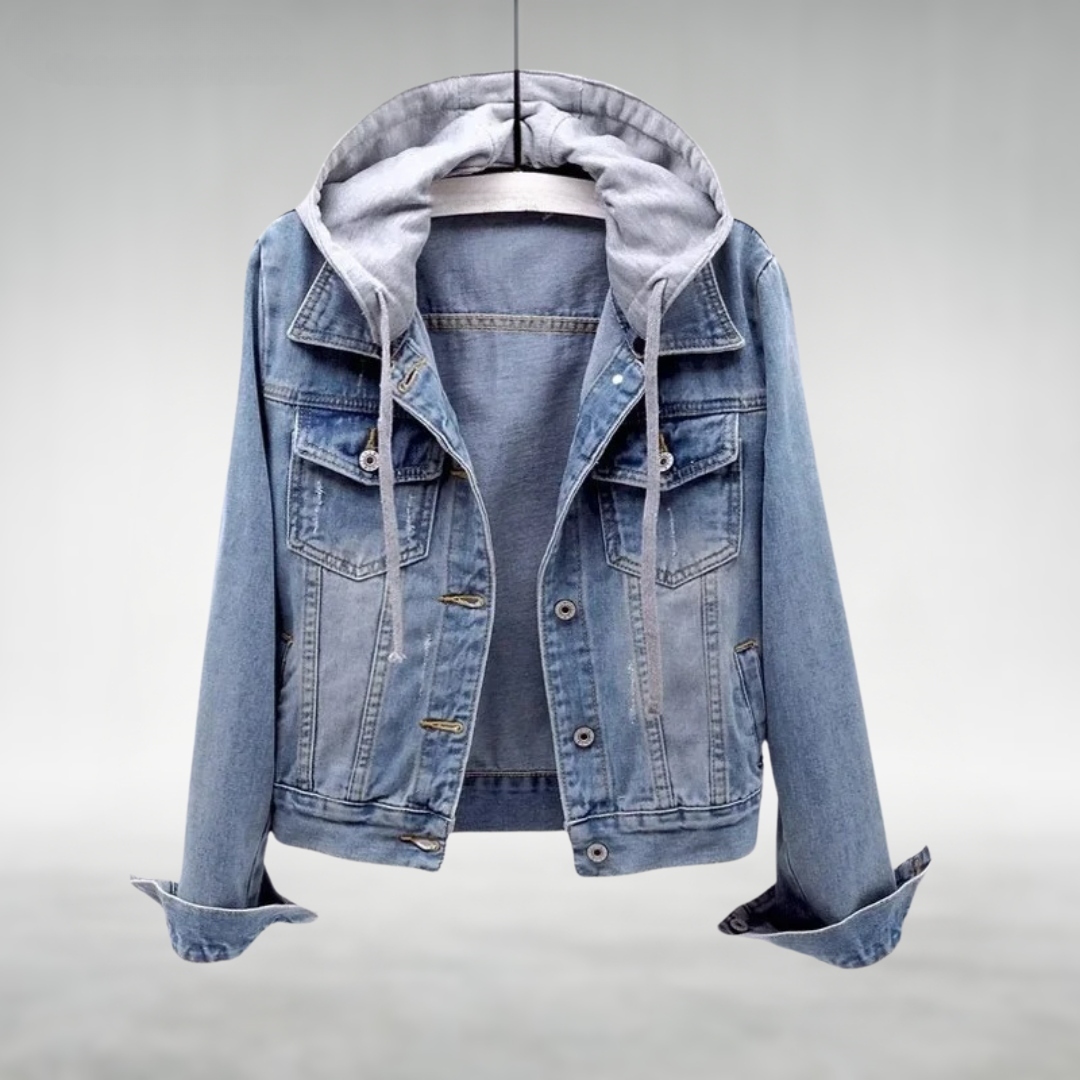 Eleanor - Denim Hoodie-15518866964853-Mirella Fiore