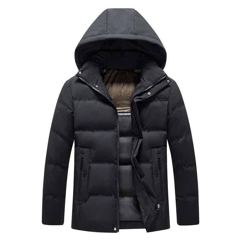 Elegant Hooded Fleece Jacket-15519104369013-Mirella Fiore