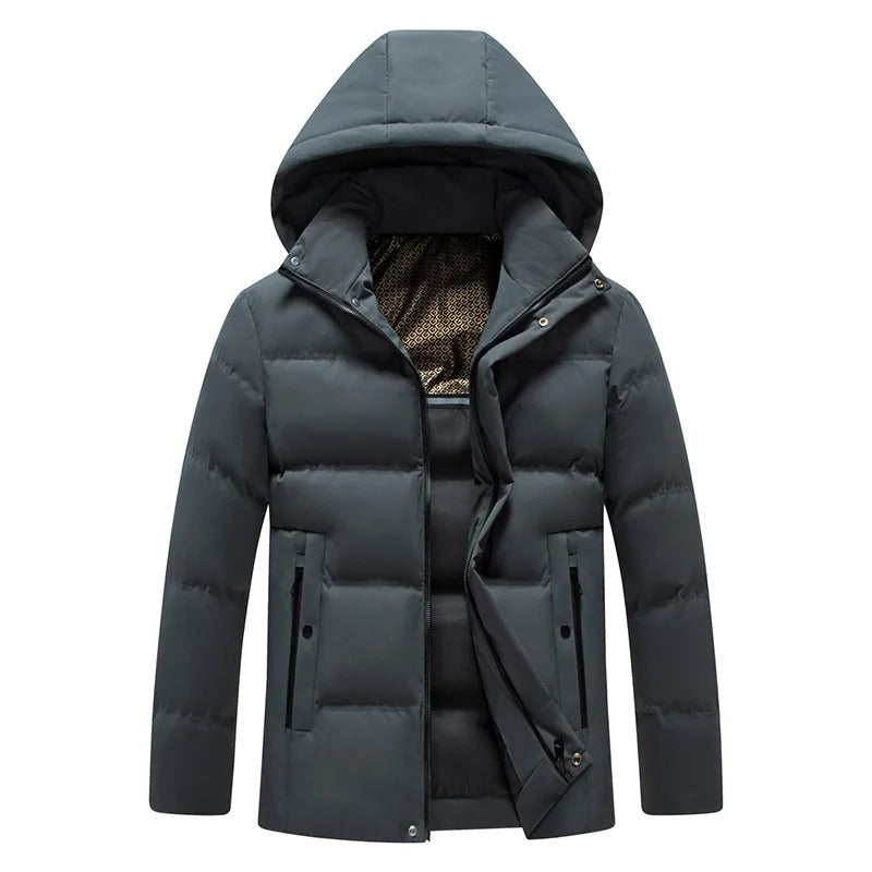 Elegant Hooded Fleece Jacket-15519104369013-Mirella Fiore