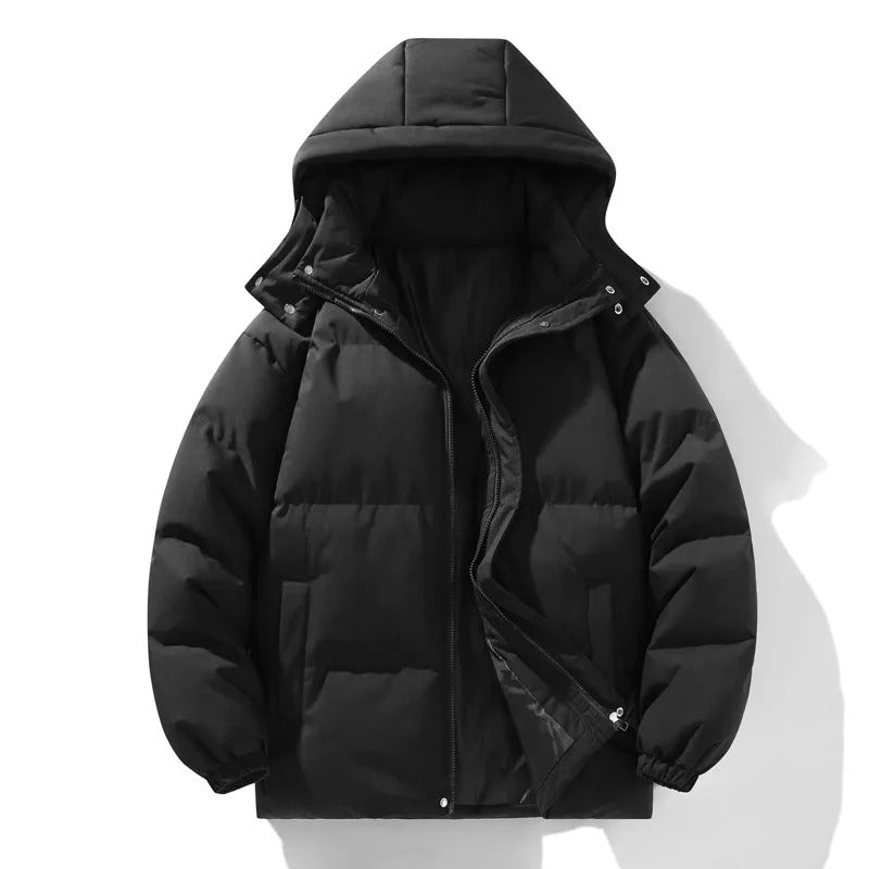 Elegant Hooded Men's Jacket-15519104008565-Mirella Fiore