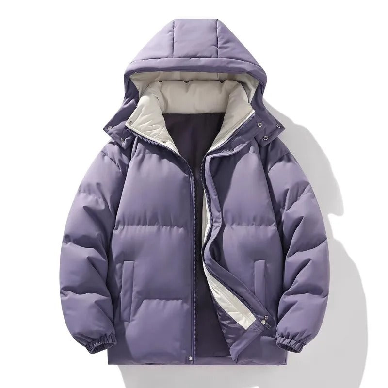 Elegant Hooded Men's Jacket-15519104008565-Mirella Fiore