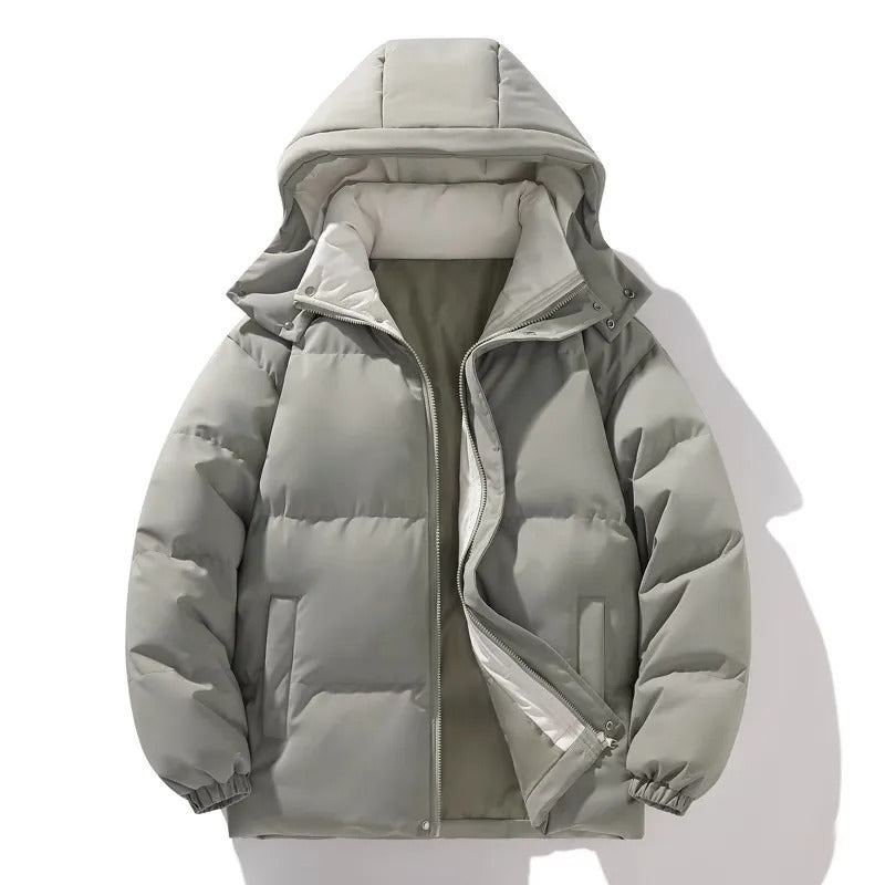 Elegant Hooded Men's Jacket-15519104008565-Mirella Fiore