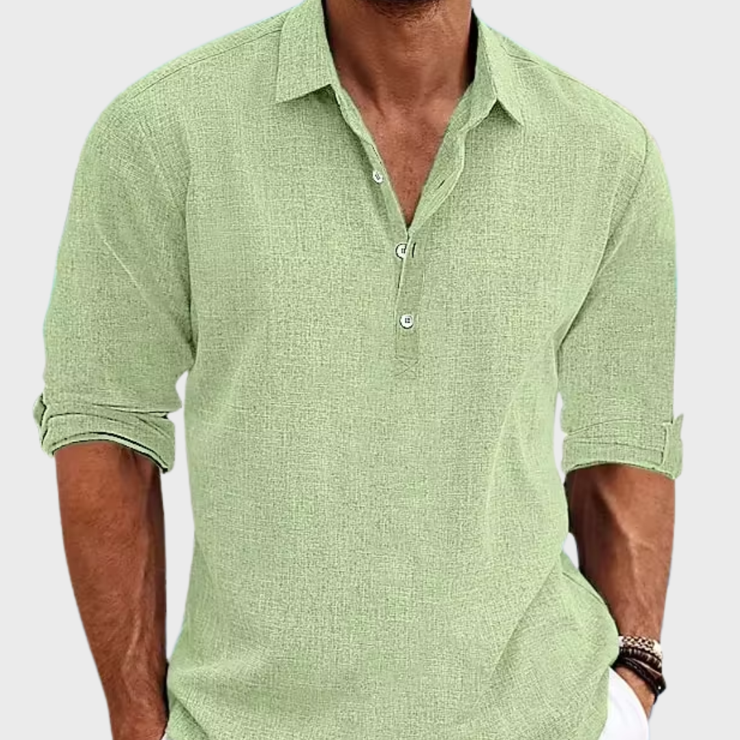 Elegant Linen Shirt-15553976795509-Mirella Fiore