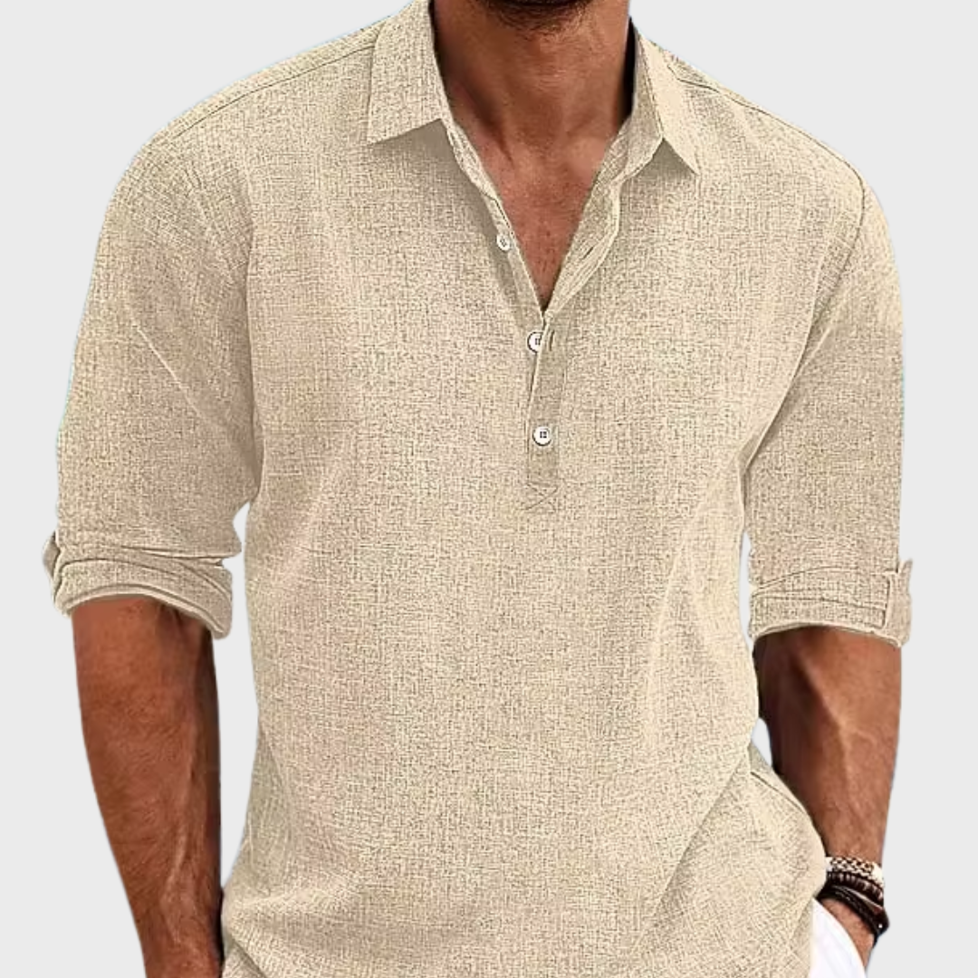 Elegant Linen Shirt-15553976795509-Mirella Fiore