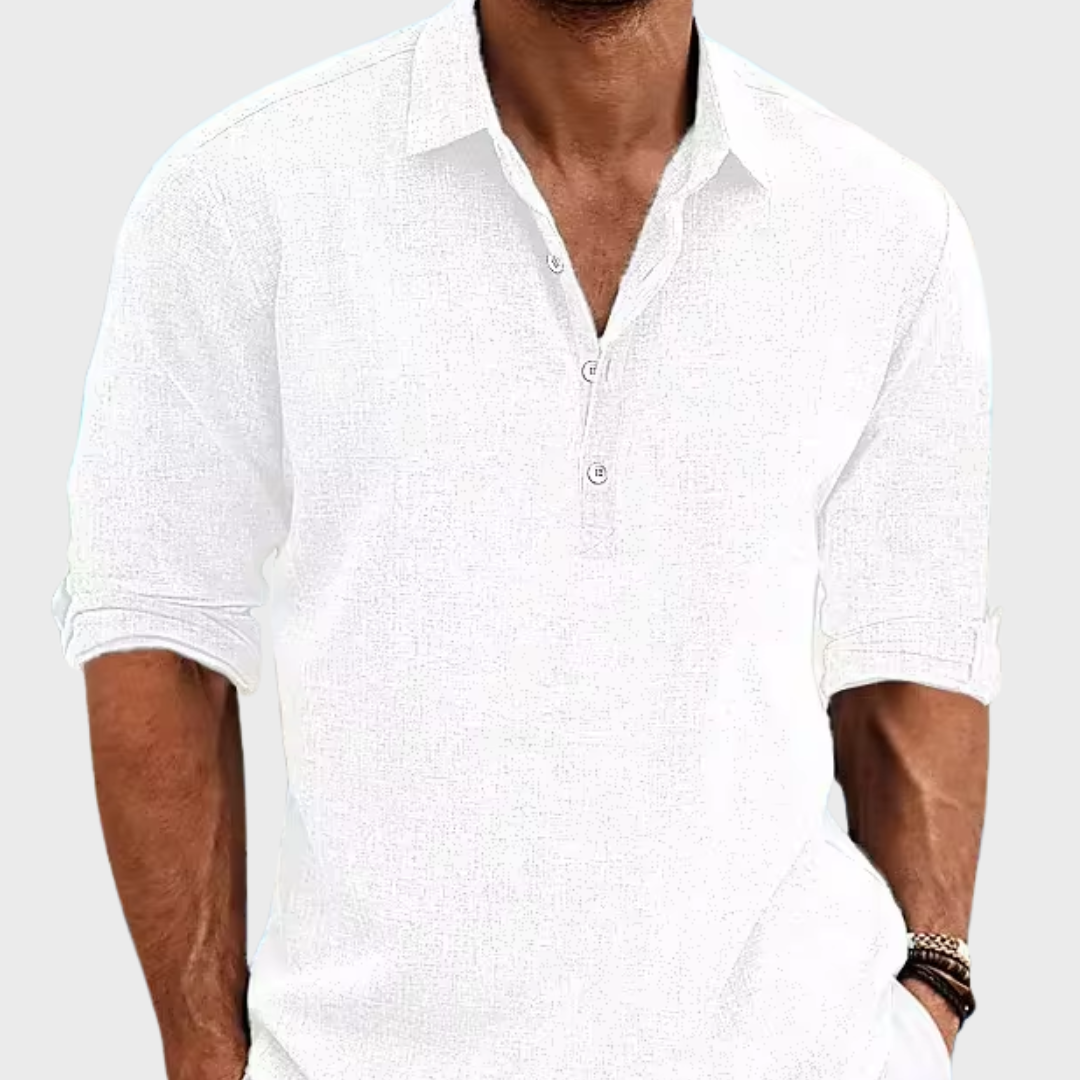 Elegant Linen Shirt-15553976795509-Mirella Fiore