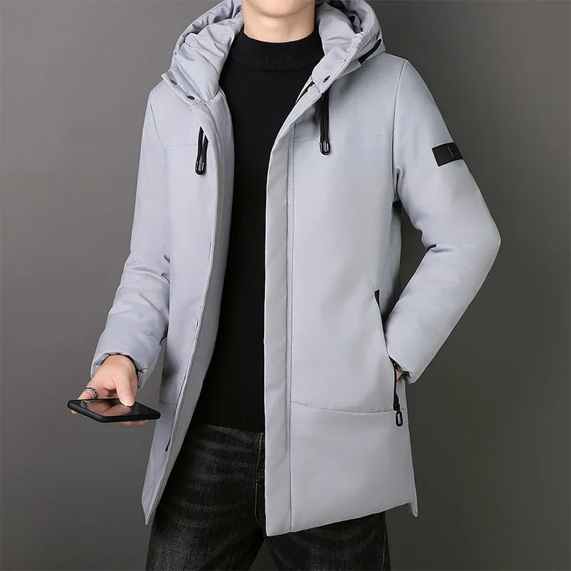 Elegant Long Men's Jacket-15519103877493-Mirella Fiore
