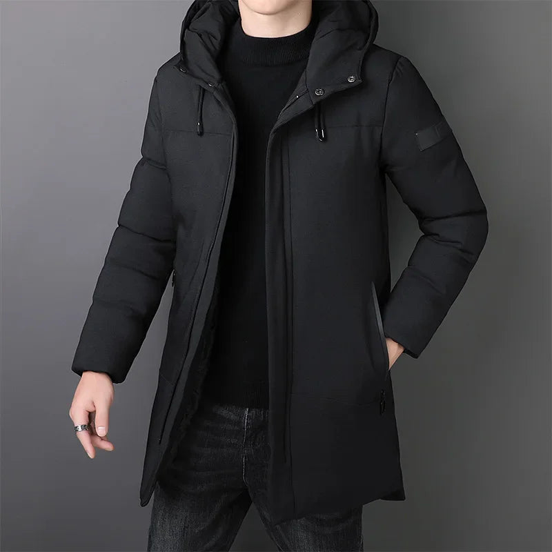 Elegant Long Men's Jacket-15519103877493-Mirella Fiore
