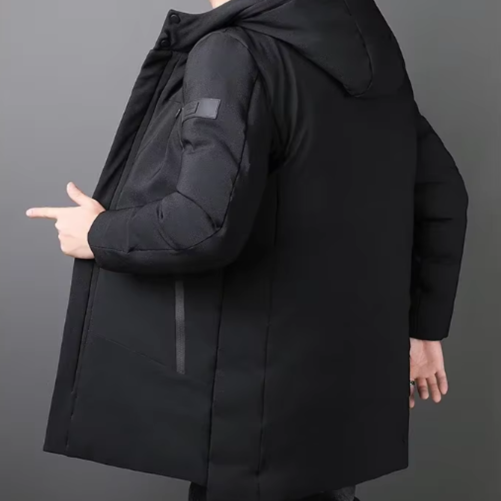 Elegant Long Men's Jacket-15519103877493-Mirella Fiore