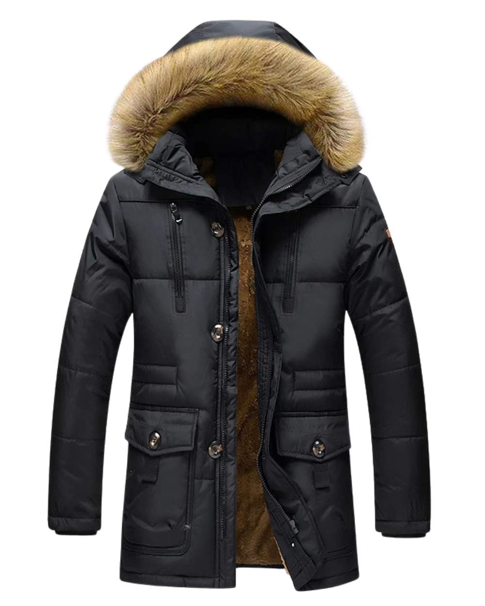Elegant Parkas Jacket-15519104663925-Mirella Fiore