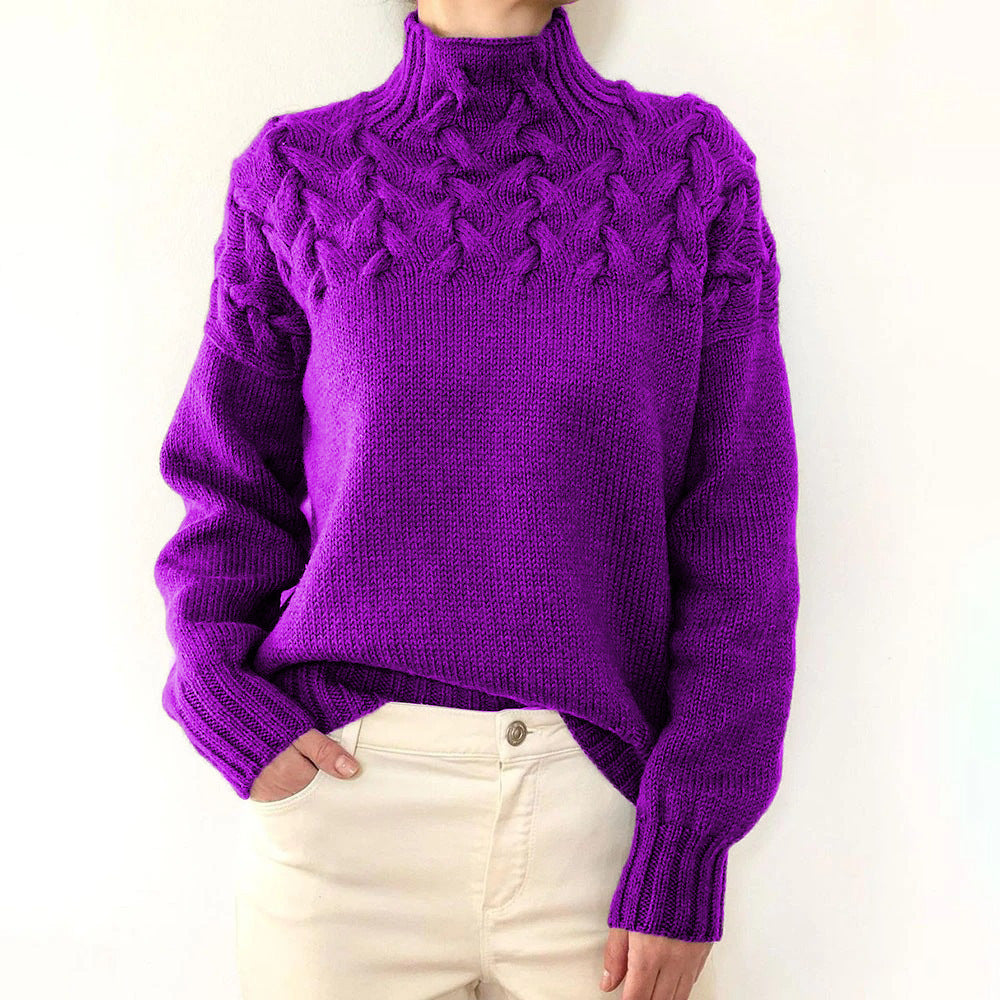 Elena - Warm Knitted Turtleneck-15547990475125-Nancy & Mae Savannah