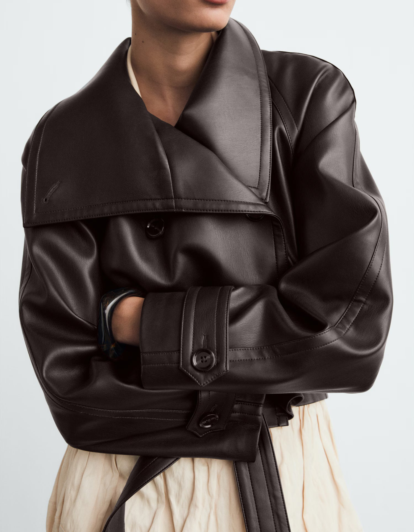 Elisa – Luxe leather – Belted trench coat-15449095537013-Mirella Fiore