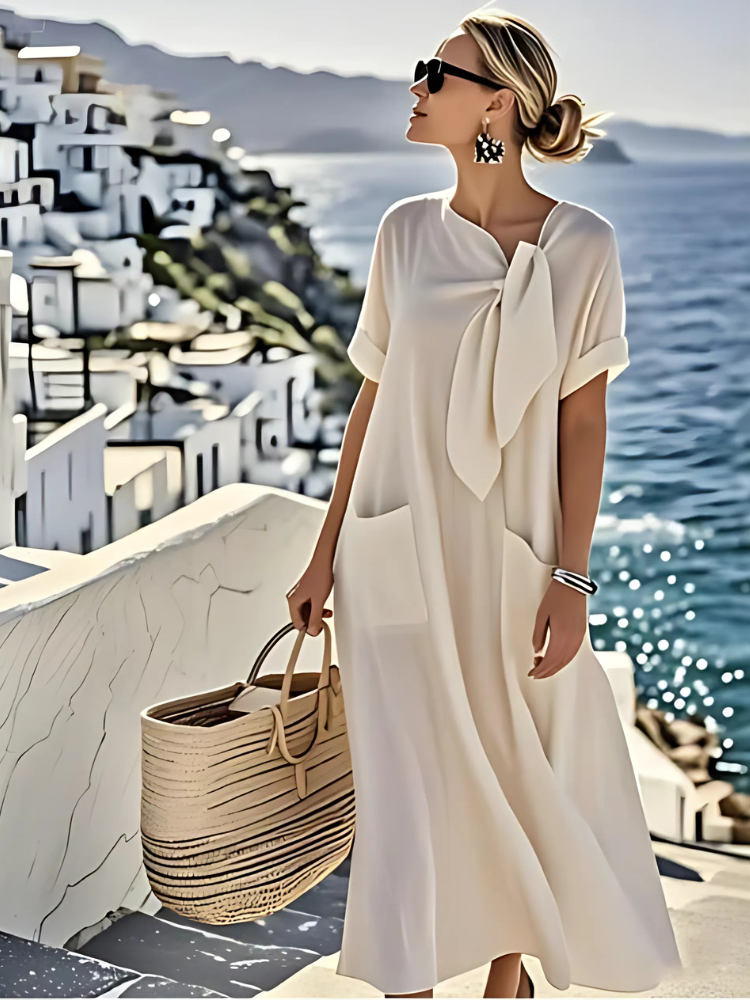 Ella - Elegant Dress with Pockets-15553262780789-Mirella Fiore