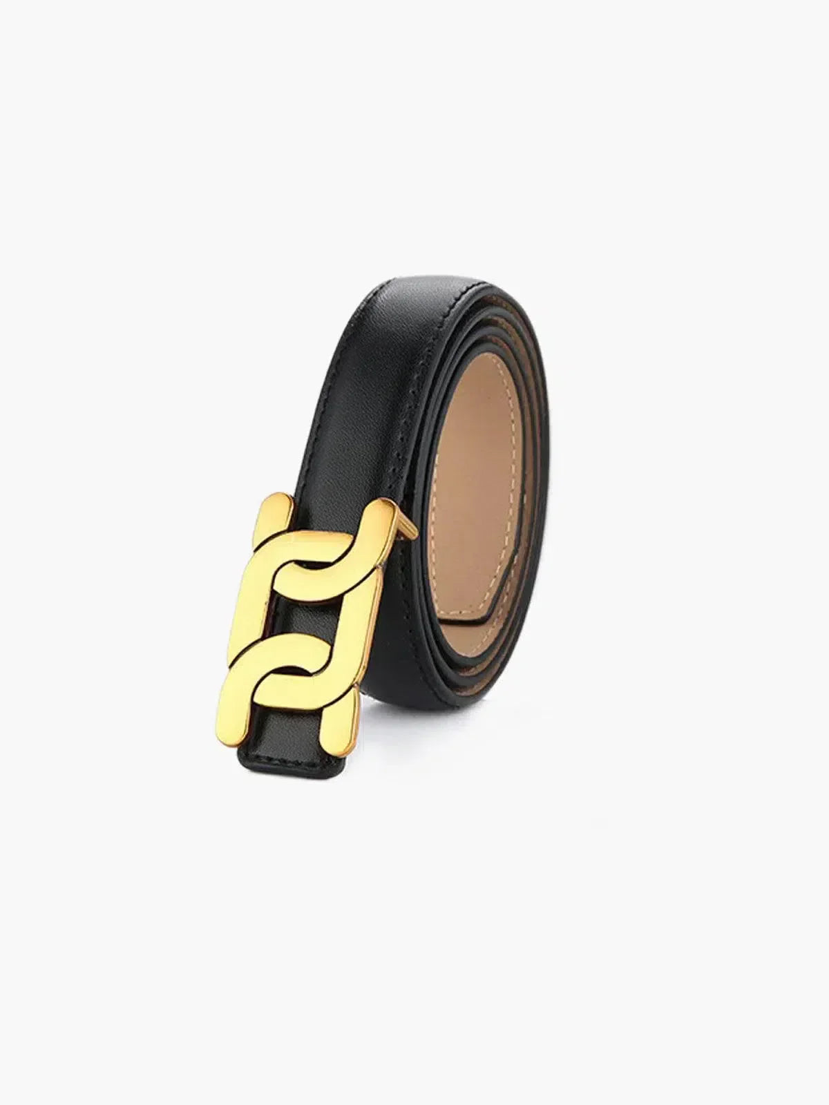 Elodia – Slim polished buckle – Leather belt-15133536026997-Mirella Fiore