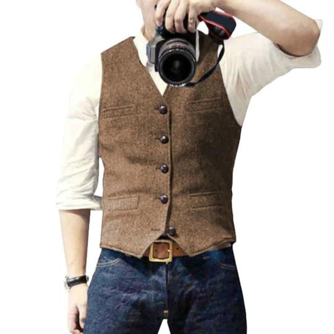 Elvis Elegant Men's Vest-15553978040693-Nancy & Mae Savannah
