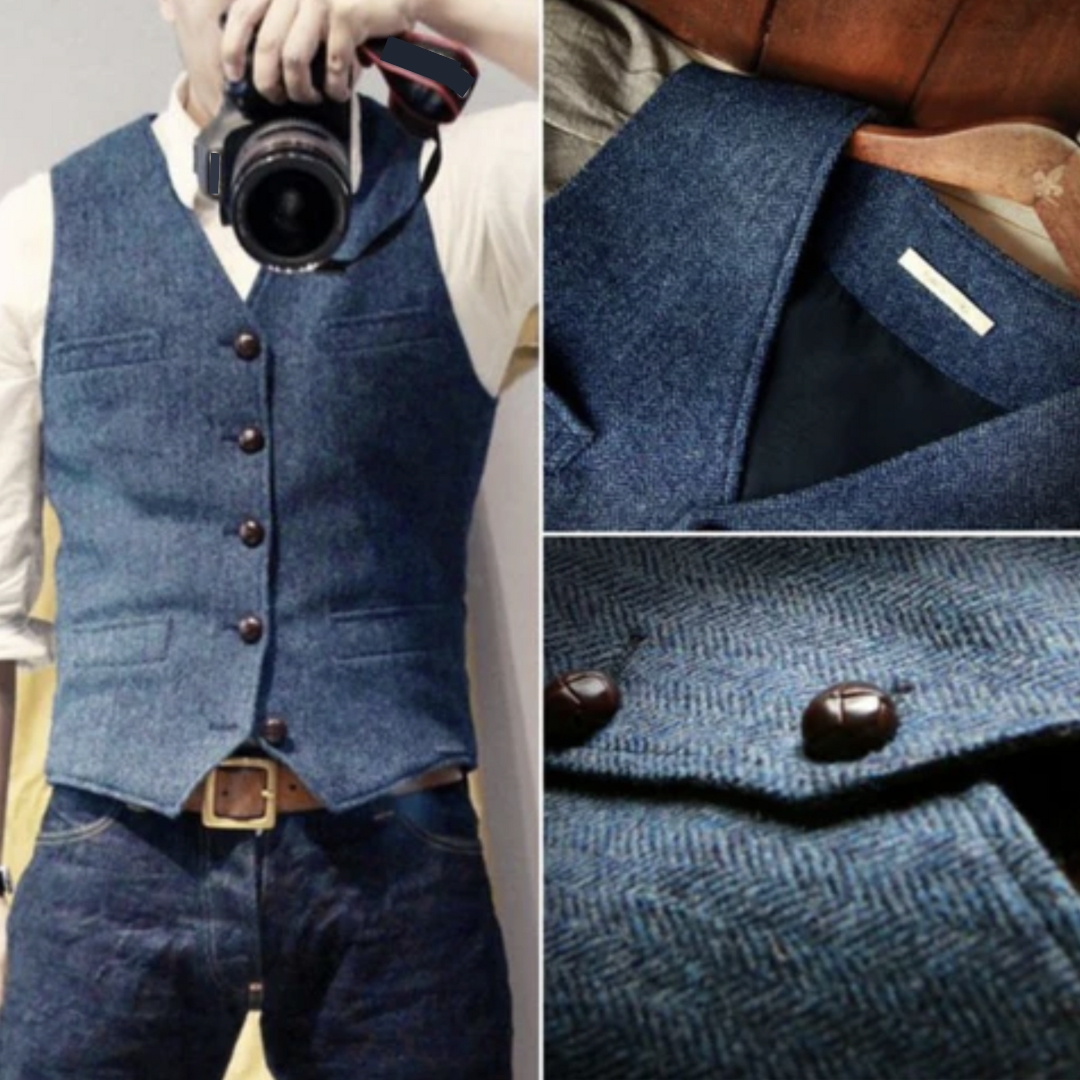 Elvis Elegant Men's Vest-15553978040693-Nancy & Mae Savannah