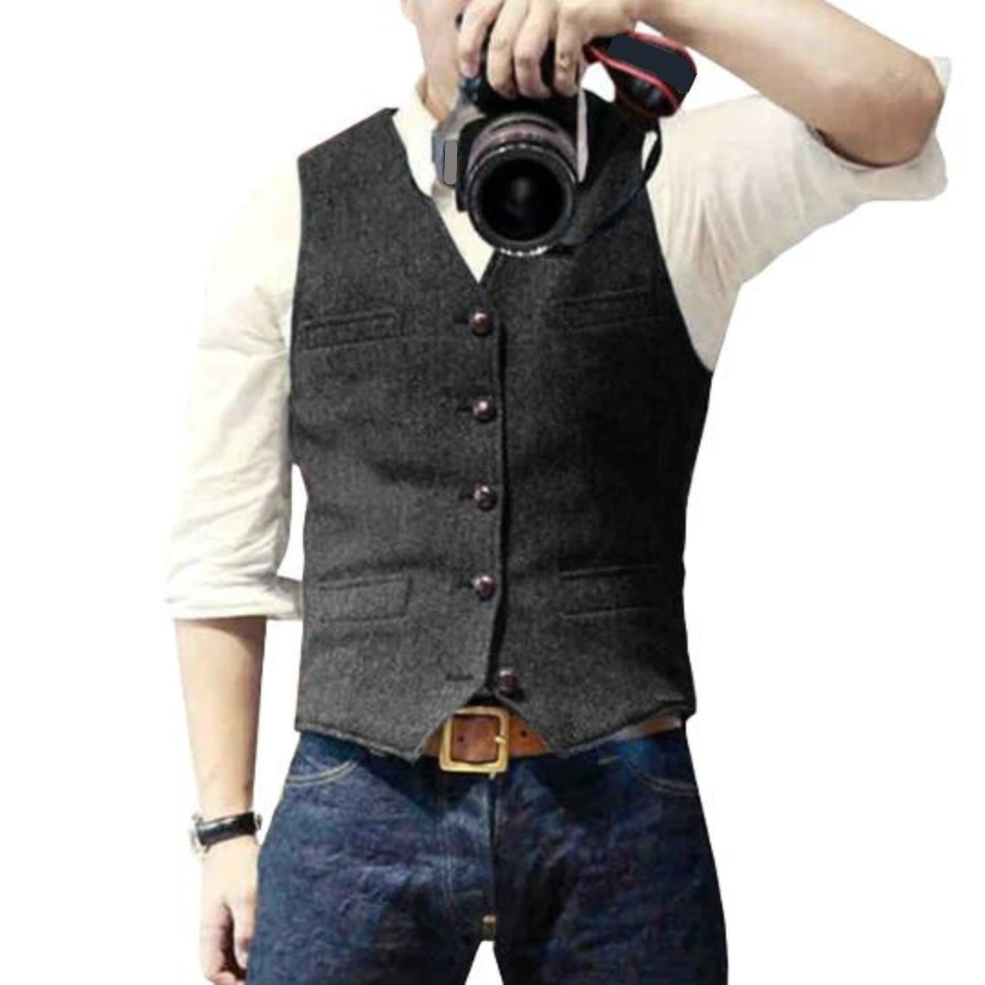 Elvis Elegant Men's Vest-15553978040693-Nancy & Mae Savannah